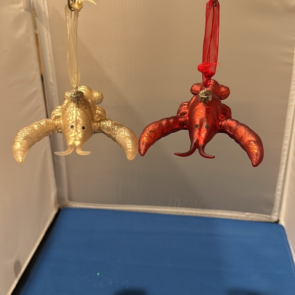 Set of two lobster ornaments - Picture 2 of 2